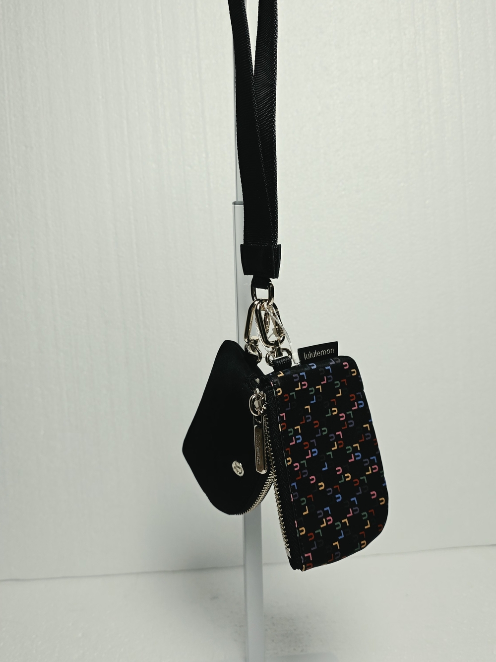 lululemon athletica Black Multi Charm Key Pouch Set